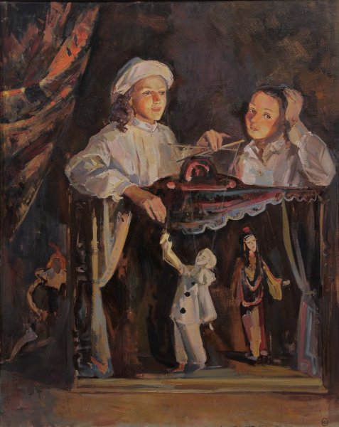 Кукольный театр в живописи