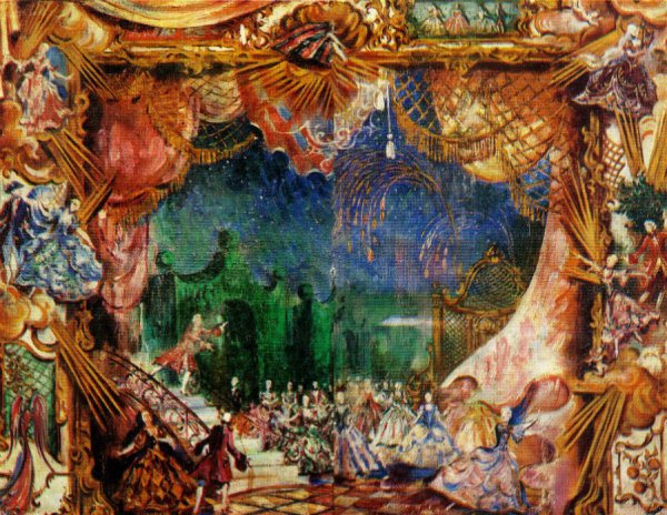 Золушка балет эскиз декорации Петр Вильямс