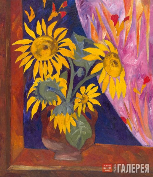 Картина Наталья Гончарова Подсолнухи