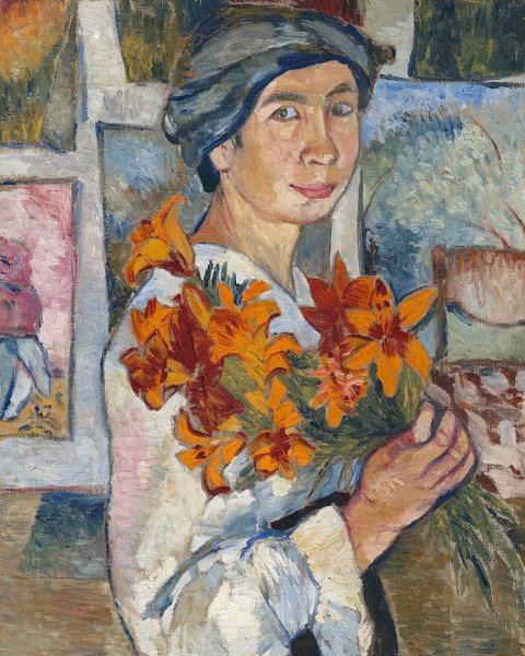 Наталья Гончарова автопортрет