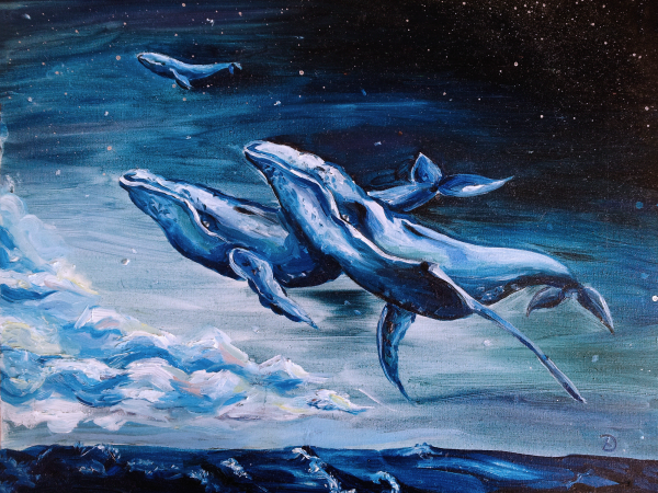 Кит живопись