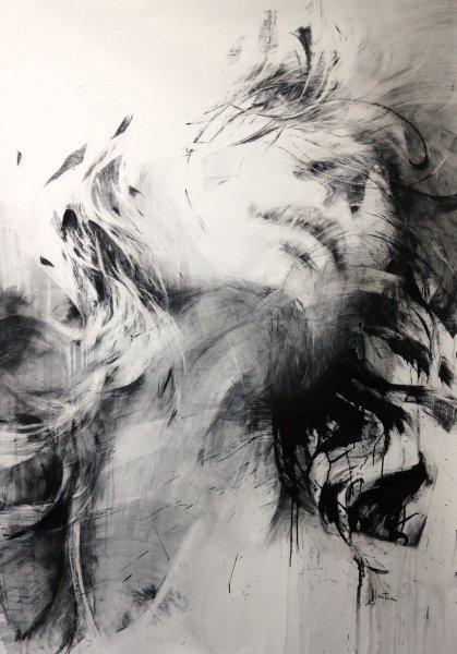 Черно белая живопись