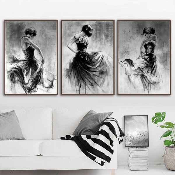 Модульные картины черно белые