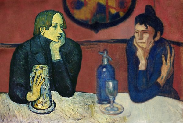 Картина любительница абсента Пабло Пикассо