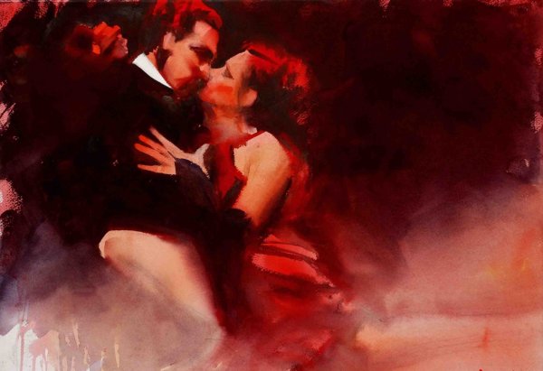 Alvaro Castagnet Tango акварель