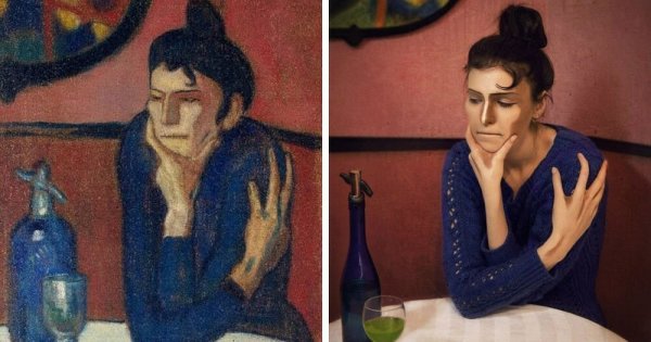 Тулуз Лотрек любительница абсента