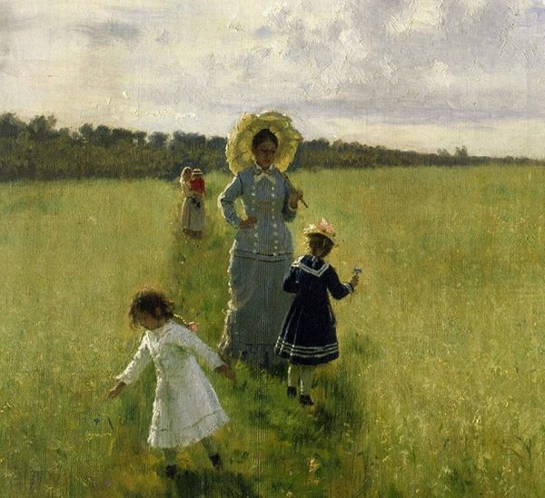 Репин Илья Ефимович семейный портрет Деларовых