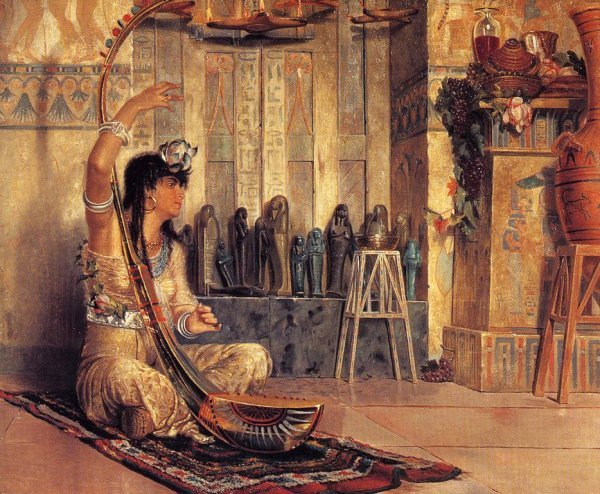Древний Египет живопись Клеопатра