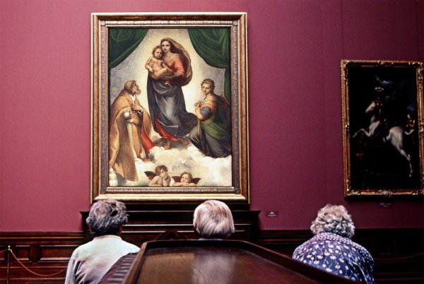 Дрезденская картинная галерея Сикстинская Мадонна