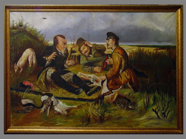 Перов в.г. охотники на привале, 1871. ГТГ.