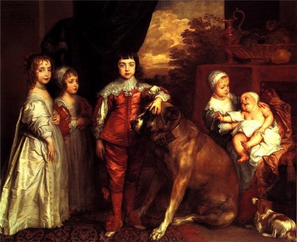 Ван Дейк портрет королевских детей