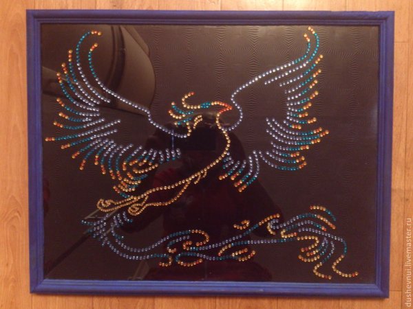 Жар птица стразами