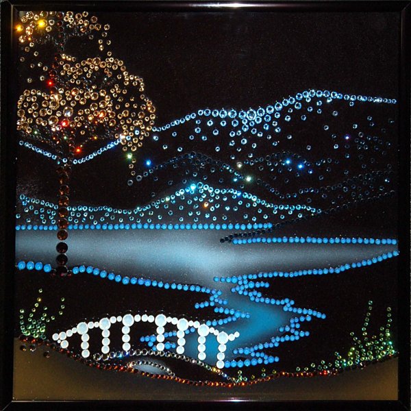 Панно из страз