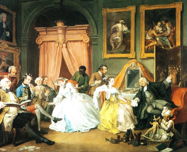 Уильям Хогарт модный брак Будуар графини