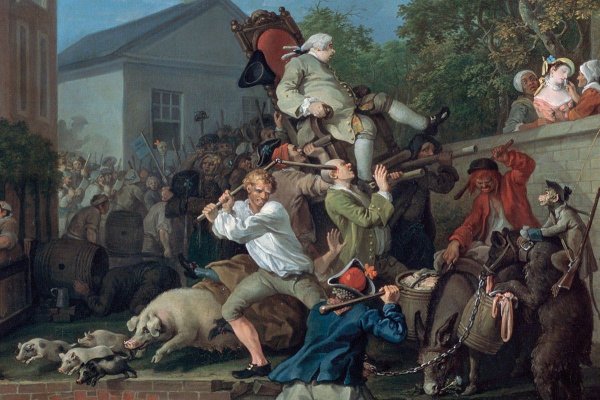 Уильям Хогарт Триумф избранных в парламент