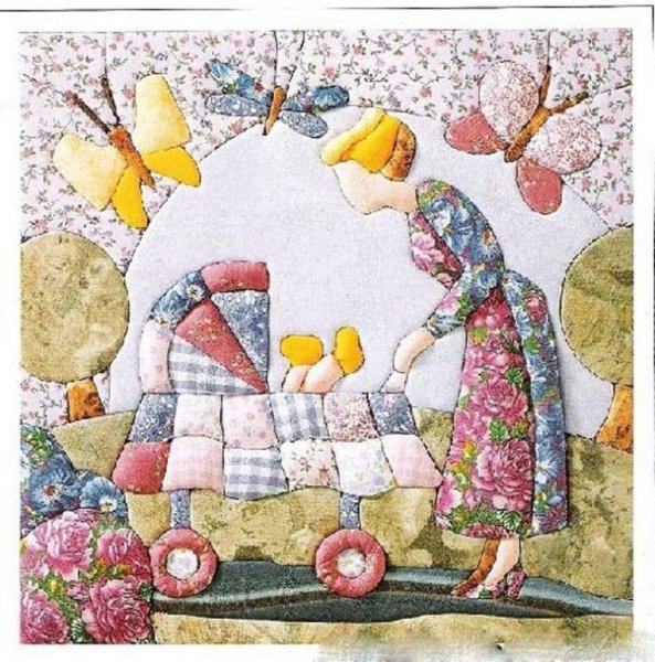 Японская техника кинусайга – пэчворк без иглы.