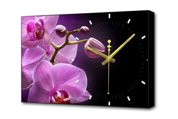 Часы на холсте настенные