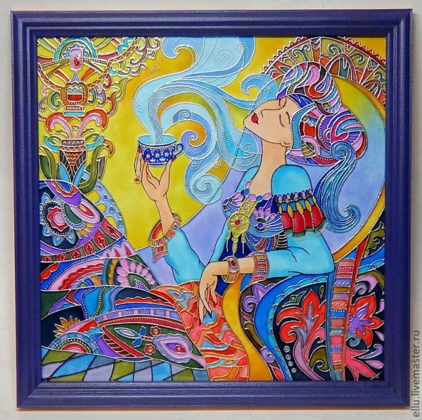 Роспись по стеклу витражными красками