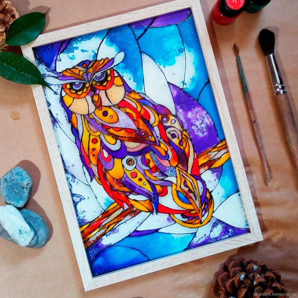 Витраж лошадь