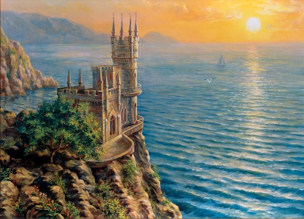 Картина Ласточкино гнездо в Крыму