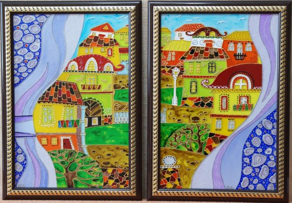 Витражная роспись Ирины Васильевой