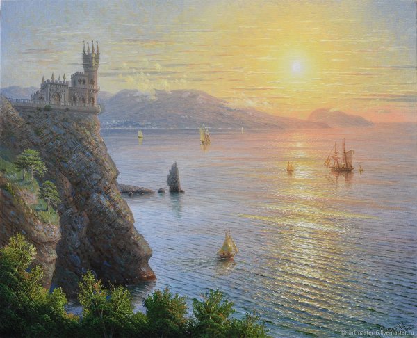 Ласточкино гнездо Крым живопись