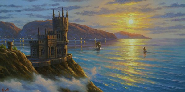 Картина по номерам Ласточкино гнездо