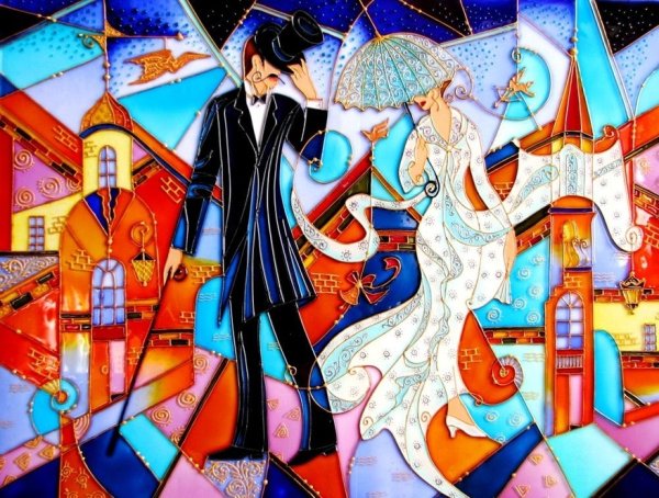 Витражи на стекле