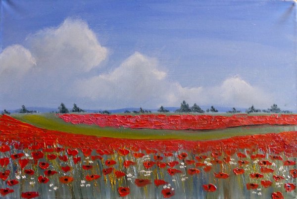 Моне Маковое поле