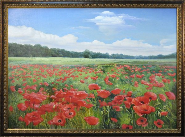 Татьяна Зубова художник Маковое поле