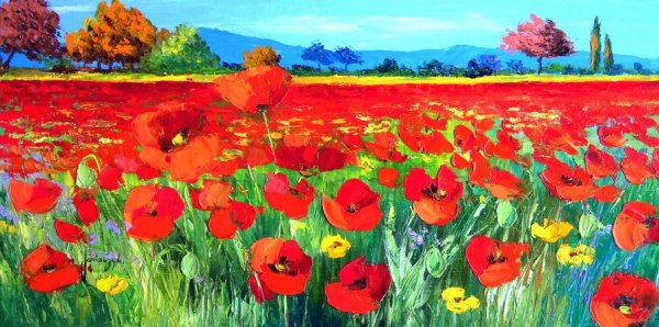 Клод Моне Маковое поле