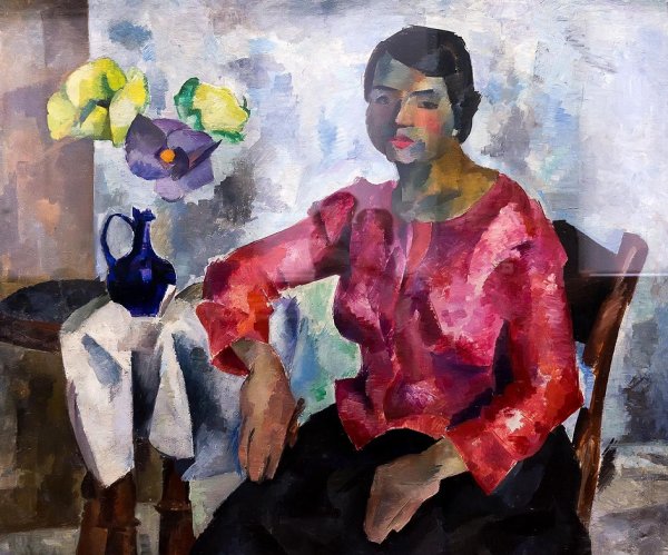 Роберт Фальк женский портрет 1917