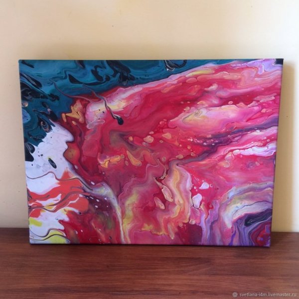 Техника флюид арт акрил