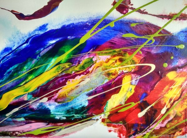 Абстракция акрилом