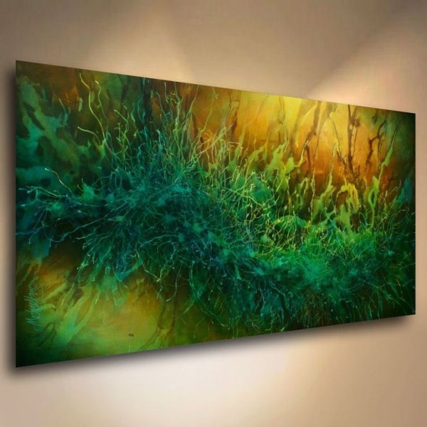 Абстрактная живопись акрилом