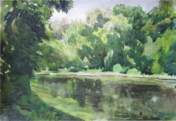 Идет гудет зеленый шум Некрасов