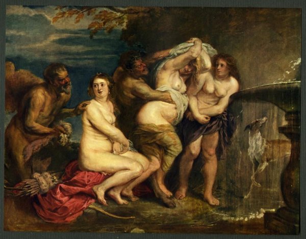 Картина вакханалия Рубенса