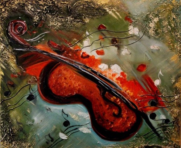 Скрипка абстракция