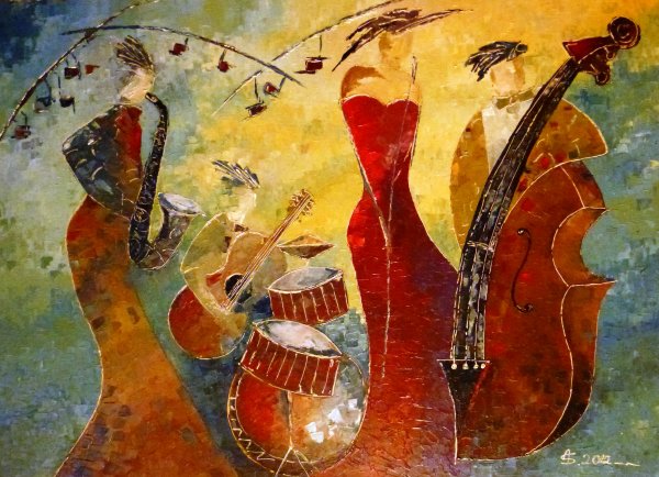 Виолончель живопись