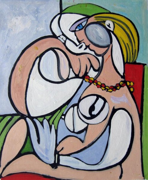 Пикассо Арлекин и его подружка
