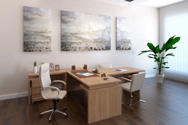 Картины в интерьере кабинета