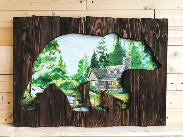 УФ печать на дереве