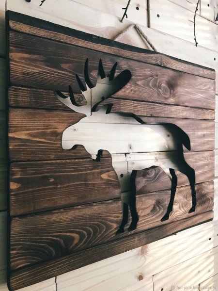 Деревянное панно