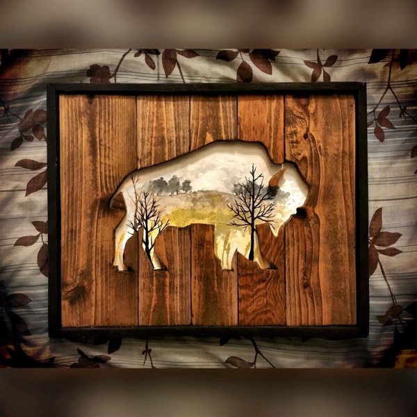 Деревянные картины на стену