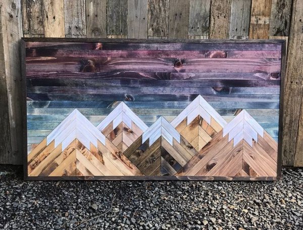 Декоративные картины из дерева