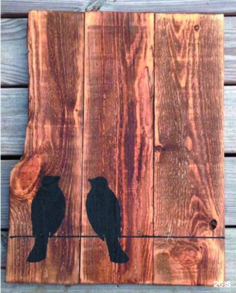 Панно из старых досок