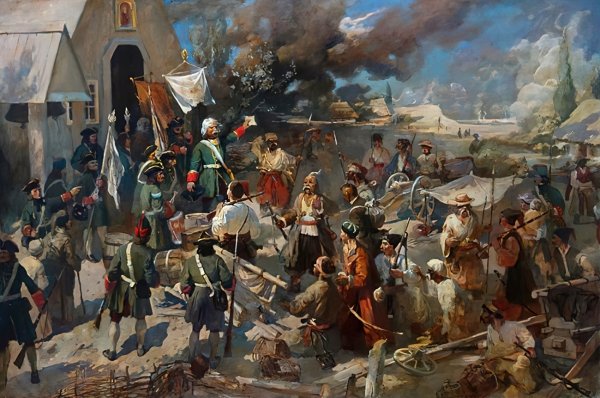 Денис Мартен Полтавская битва 1726