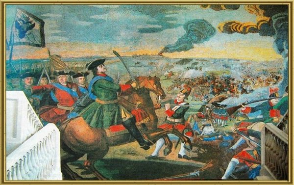 Мозаичная картина Ломоносова Полтавская баталия