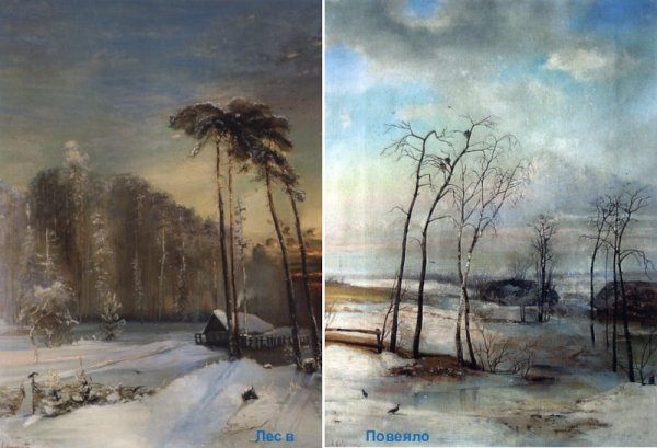 Саврасов Хижина в зимнем лесу 1888