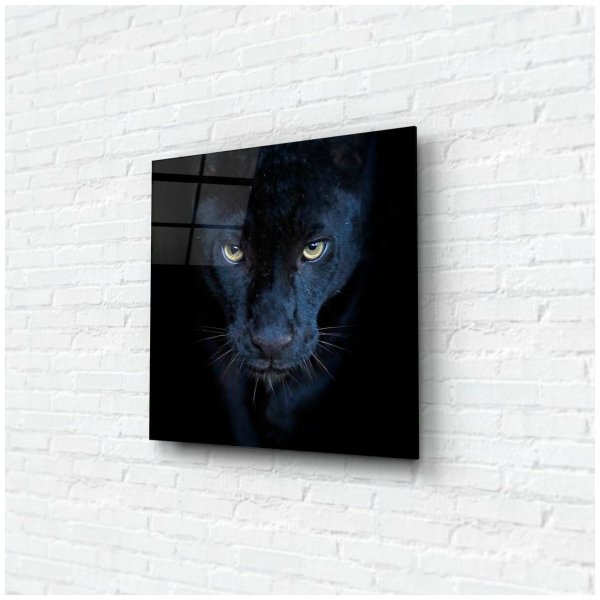 Картина на стекле «Элегант пантера» 40х40 см